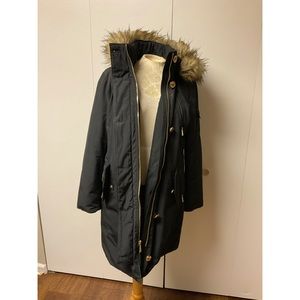 Michael Kors long length faux fur coat women’s size L